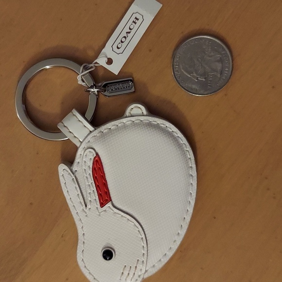 COACH NWT Rabbit Keychain! - Picture 3 of 7